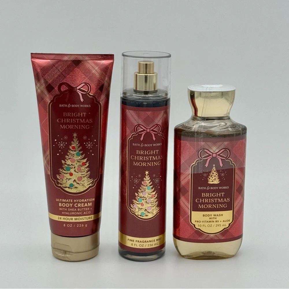 Bath & Body Works Bright Christmas Morning Body Care Gift Set NWT